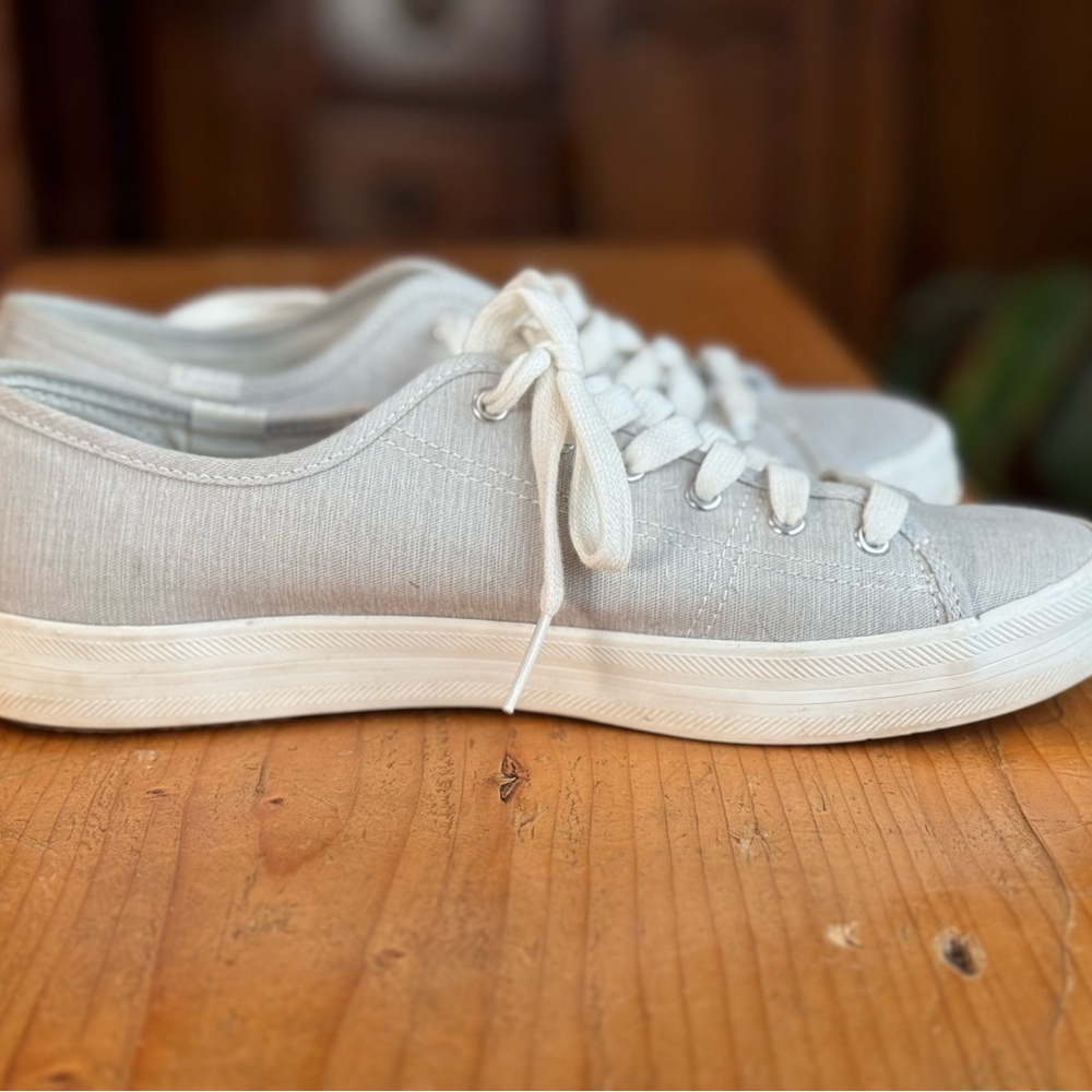 Keds Light Gray Canvas Sneakers - Picture 4 of 12